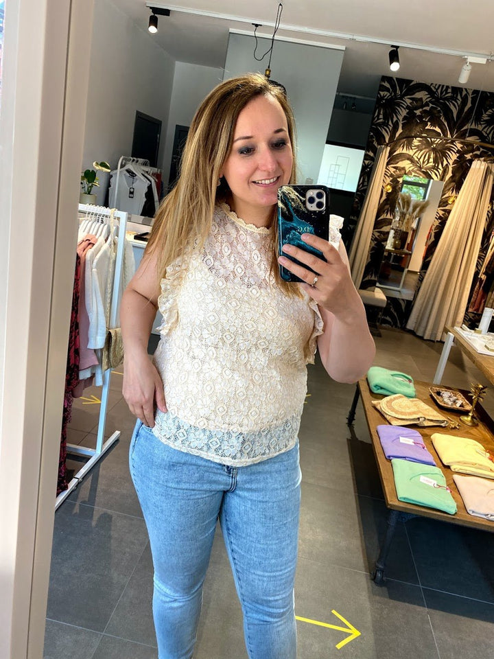 JcSophie - Top Denise Lace Vanille - Luxedy