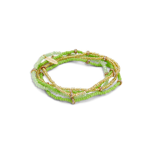 Les Cordes - Armband Samar Khaki Groen - Luxedy