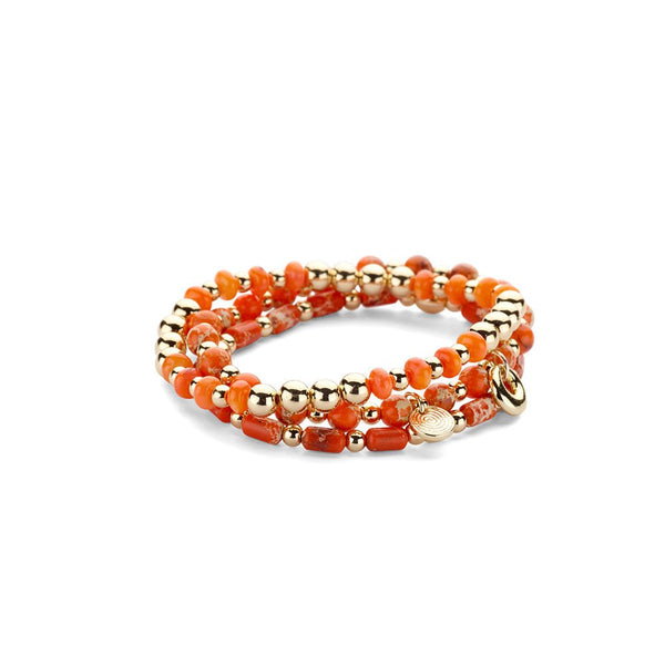 Les Cordes - Armband Zana Oranje - Luxedy
