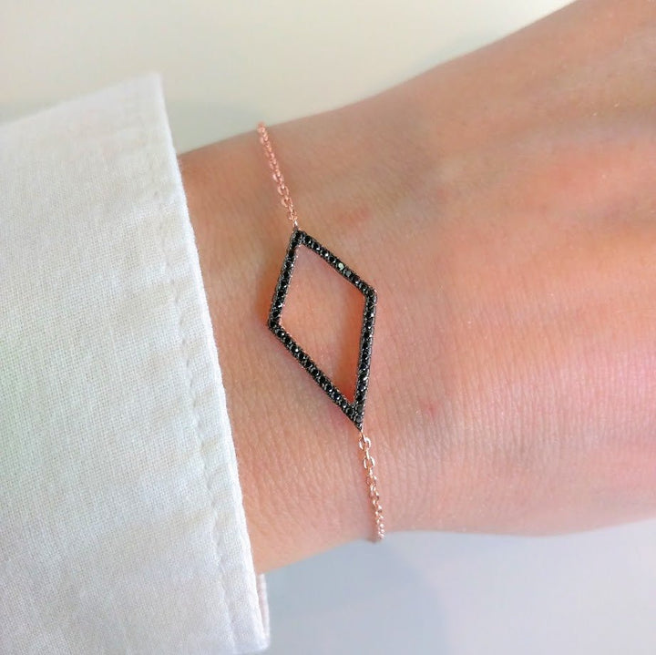 LineArgent - Armband Reflejo Rosegold Diamond - Luxedy