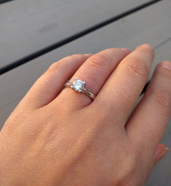 LineArgent - Ring Solitaire Silver - Luxedy
