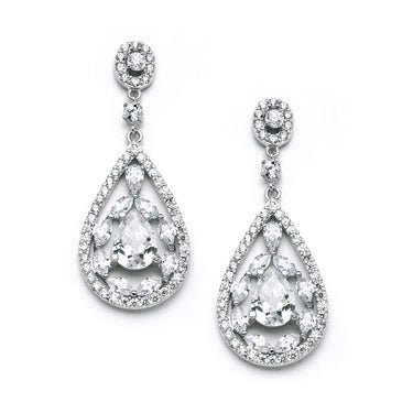 Luxedy - Oorbellen Silver Mosaic - Luxedy