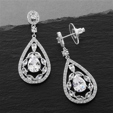 Luxedy - Oorbellen Silver Mosaic - Luxedy