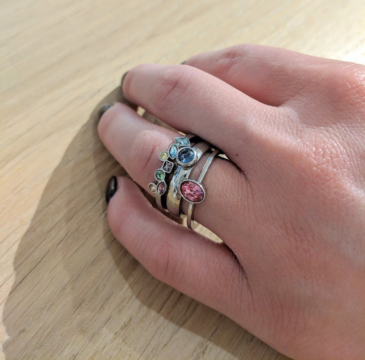 Melano - Ring Petite Zilver - Luxedy