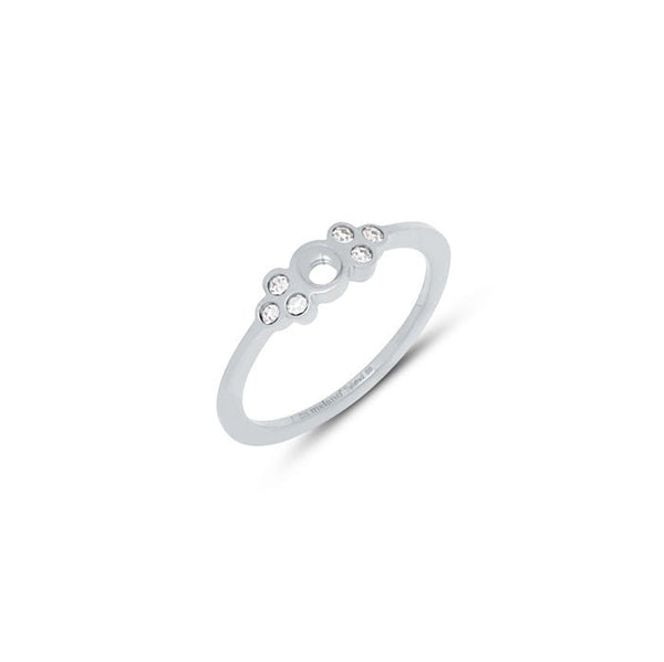 Melano - Ring Thera Crystal Zilver - Luxedy