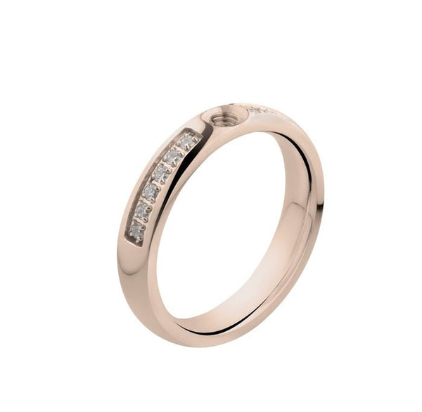 Melano - Ring Tracy Kristal Rosé Goud - Luxedy