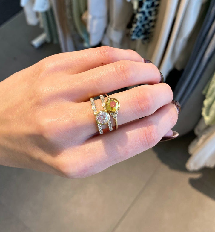 Melano - Ring Trista Crystal Goud - Luxedy