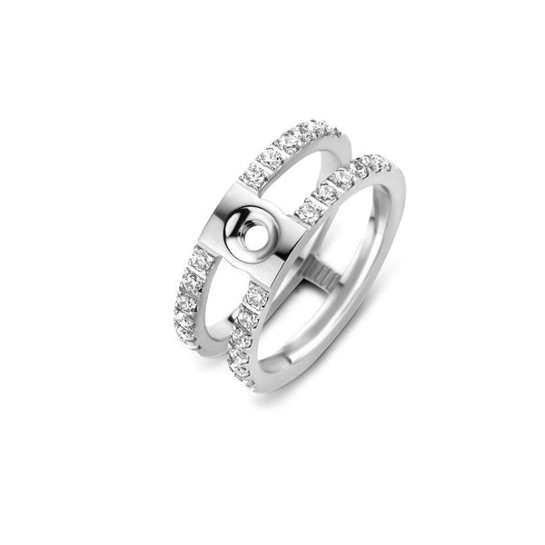 Melano - Ring Trista Crystal Zilver - Luxedy