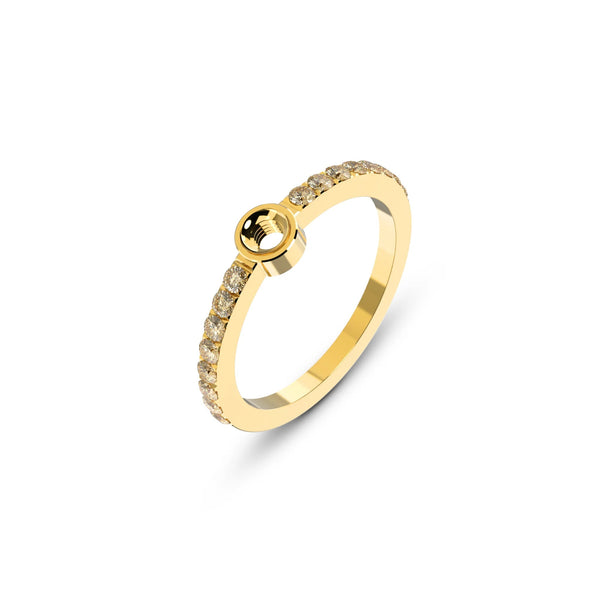 Melano - Ring Tula Champagne Goud - Luxedy