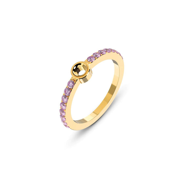 Melano - Ring Tula Lavendel Goud - Luxedy