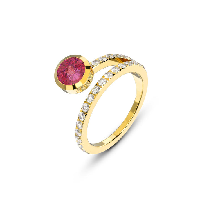 Melano - Ring Twisted Tamina Goud - Luxedy