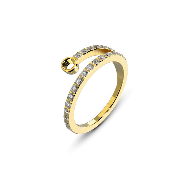 Melano - Ring Twisted Tamina Goud - Luxedy