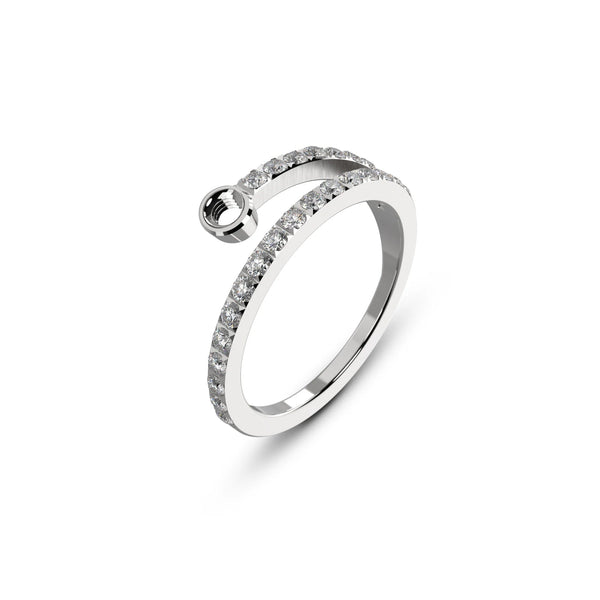 Melano - Ring Twisted Tamina Zilver - Luxedy