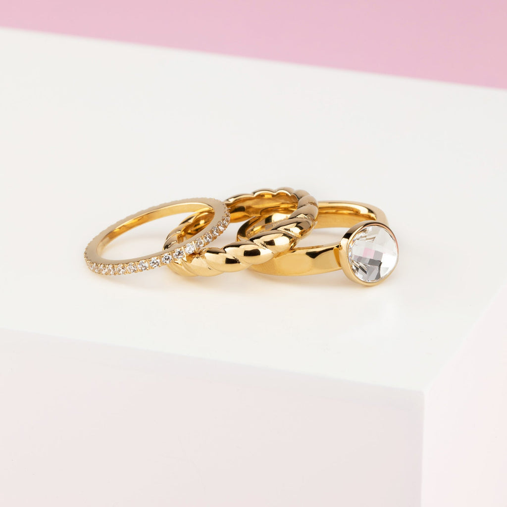 Melano - Steen Leaf Crystal (goud/zilver) - Luxedy