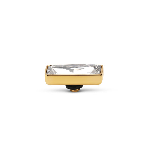 Melano - Steen Rectangle Crystal (goud/zilver) - Luxedy