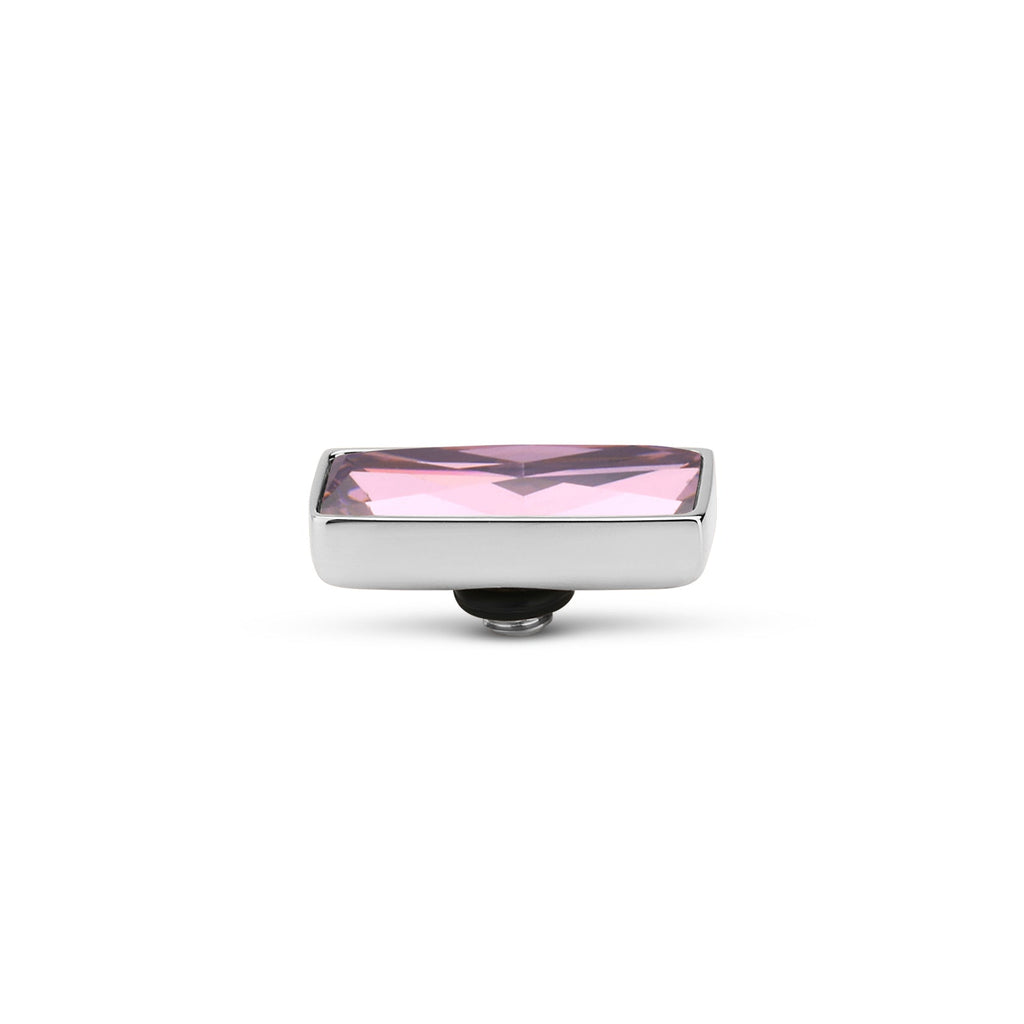 Melano - Steen Rectangle Pink (goud/zilver) - Luxedy