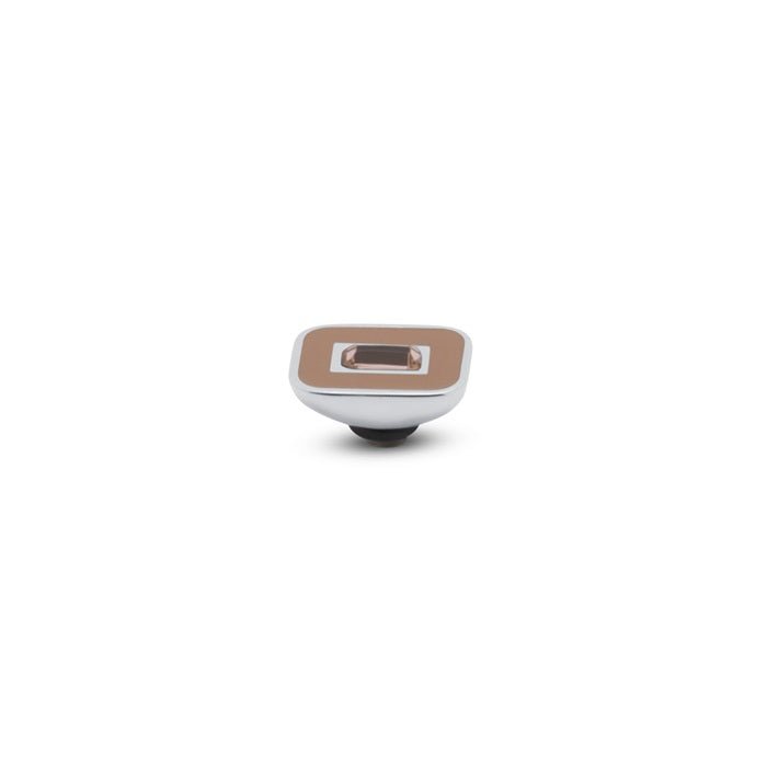 Melano - Steen Resin Baguette Hazelnut / Peach (goud/zilver) - Luxedy