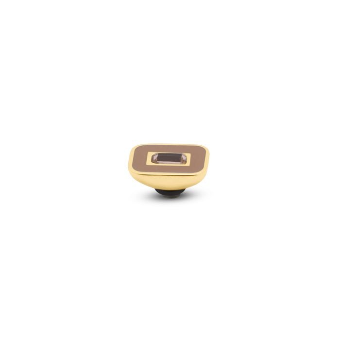 Melano - Steen Resin Baguette Hazelnut / Peach (goud/zilver) - Luxedy