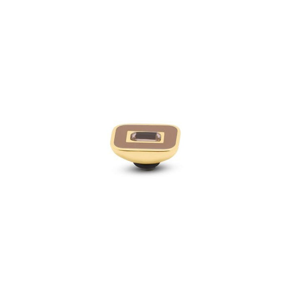 Melano - Steen Resin Baguette Hazelnut / Peach (goud/zilver) - Luxedy
