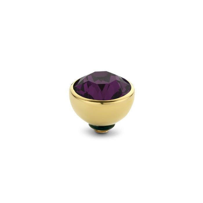Melano - Steen Twisted 6mm Aubergine (goud - zilver - rosé goud) - Luxedy