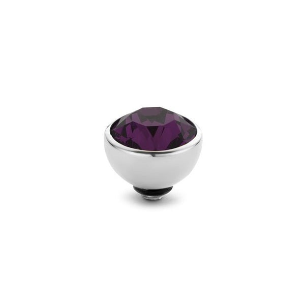 Melano - Steen Twisted 6mm Aubergine (goud - zilver - rosé goud) - Luxedy