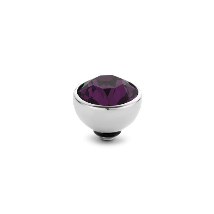 Melano - Steen Twisted 6mm Aubergine (goud - zilver - rosé goud) - Luxedy