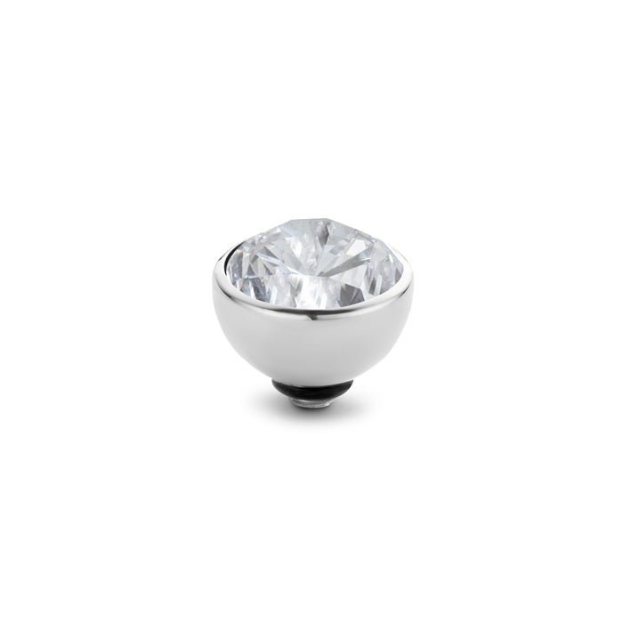 Melano - Steen Twisted 6mm Crystal (goud - zilver) - Luxedy
