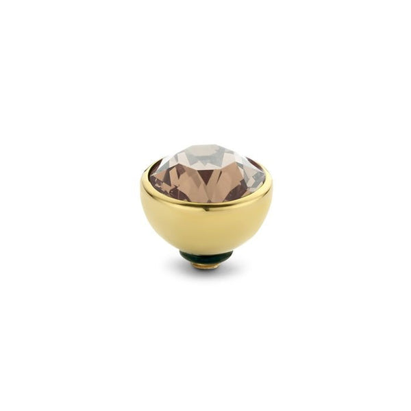 Melano - Steen Twisted 6mm Salmon Pink (goud - zilver) - Luxedy
