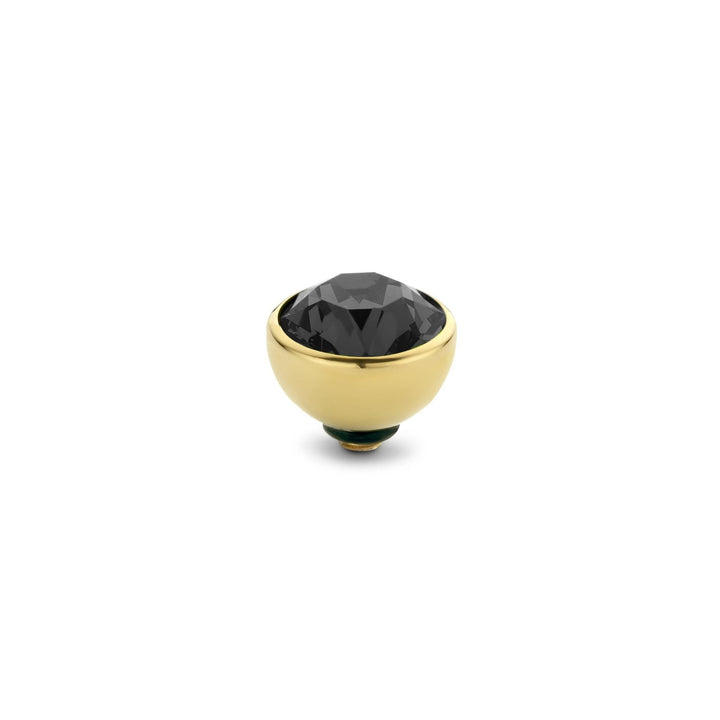 Melano - Steen Twisted 6mm Transparent Black (goud - zilver) - Luxedy