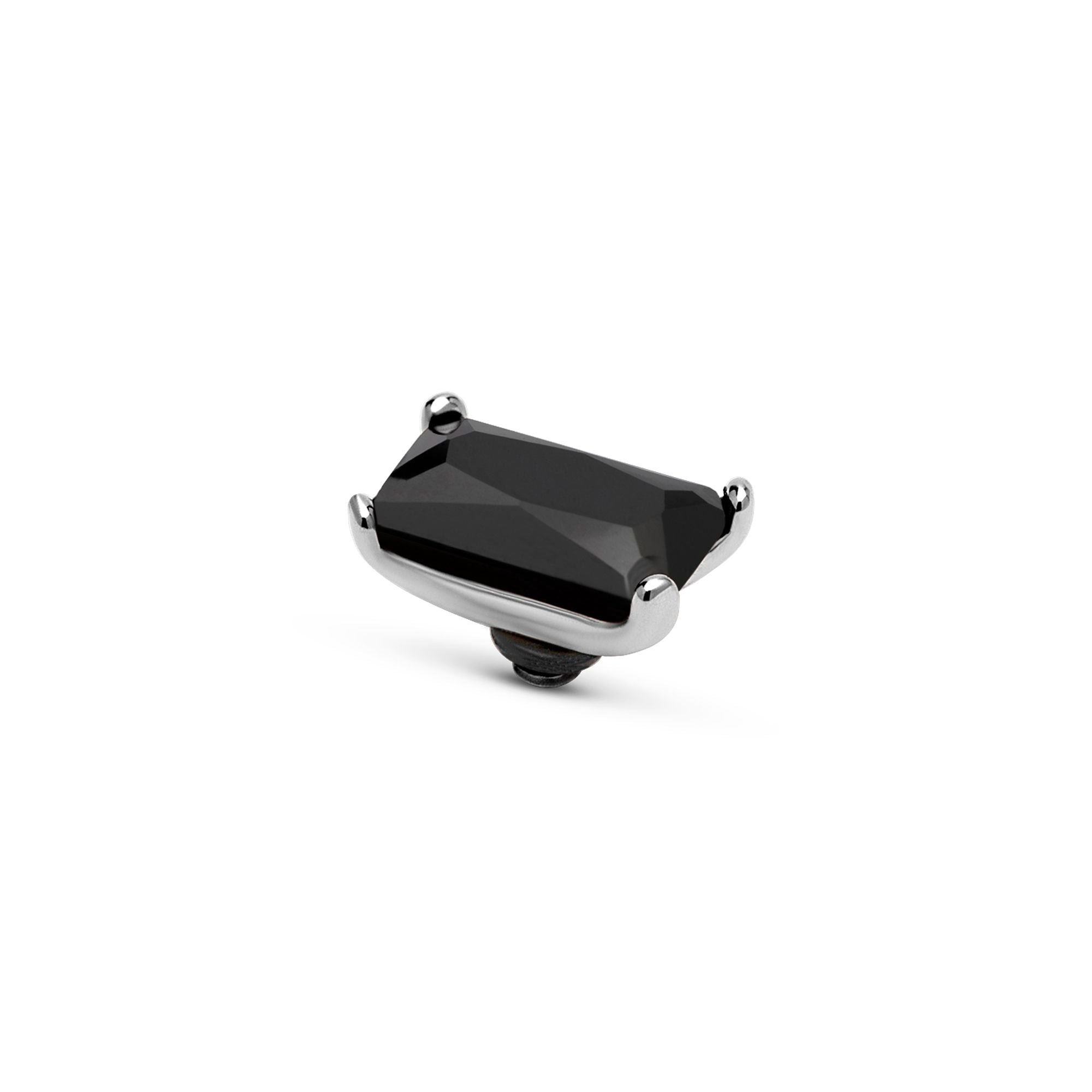 Melano - Steen Twisted Baguette Black (goud - zilver) - Luxedy
