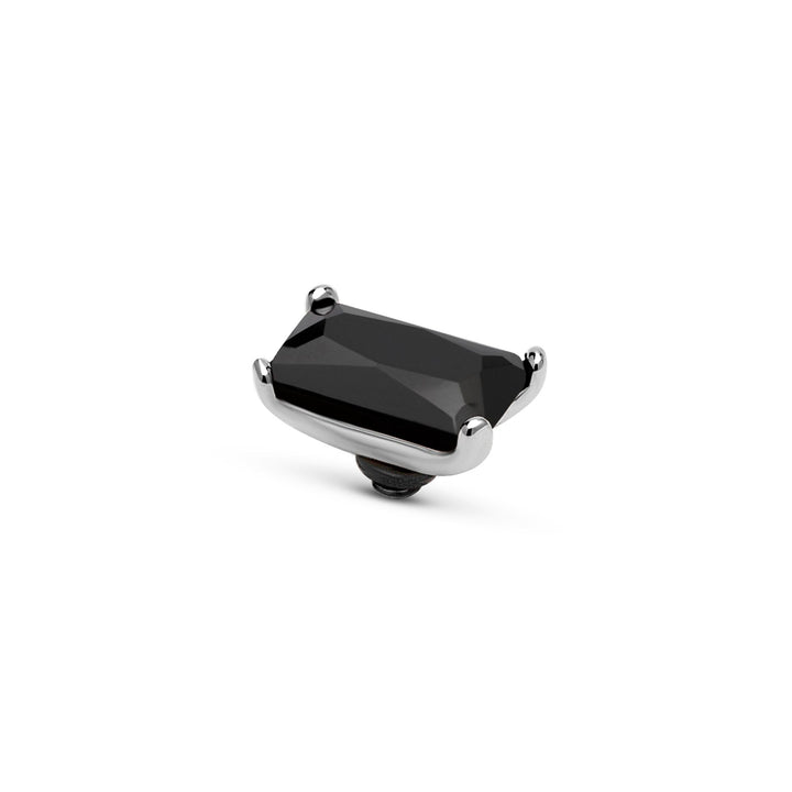 Melano - Steen Twisted Baguette Black (goud - zilver) - Luxedy