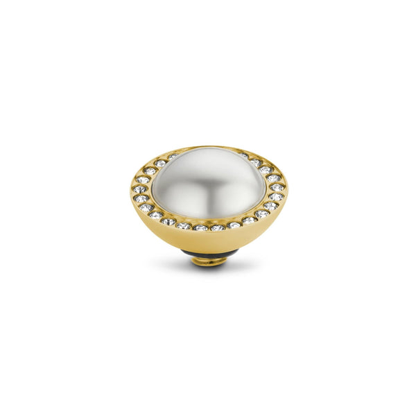 Melano - Steen Twisted Crystal Pearl (goud - zilver) - Luxedy