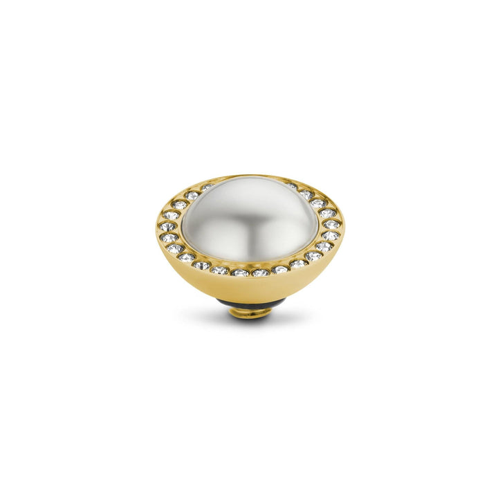 Melano - Steen Twisted Crystal Pearl (goud - zilver) - Luxedy