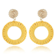 Like Jewellery - Oorbellen Zayba Lemon Yellow