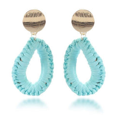 Like Jewellery - Oorbellen Zaylee Turquoise