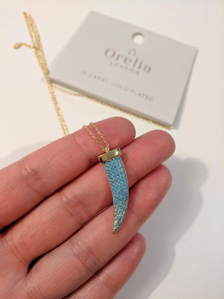 Orelia - Ketting Long Pave Tusk - Luxedy