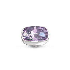 Melano - Steen Twisted Circular Purple Goud/Zilver
