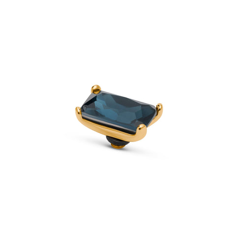 Melano - Steen Twisted Baguette Montana (goud - zilver)