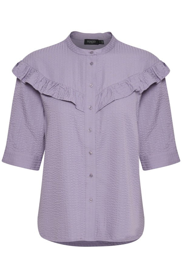 Soaked in Luxury - Blouse Aviva Lavender Gray - Luxedy