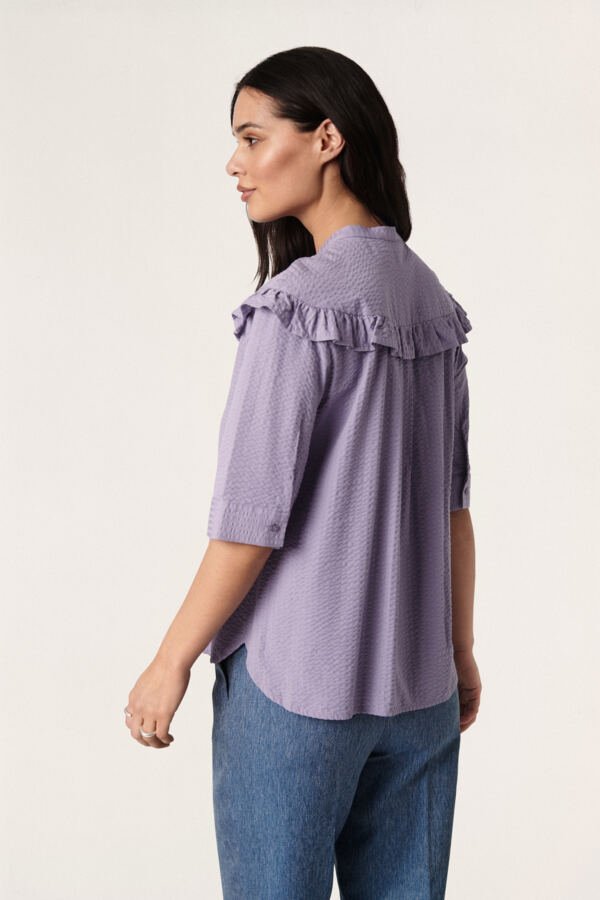 Soaked in Luxury - Blouse Aviva Lavender Gray - Luxedy