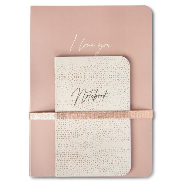 YAYA - Notitieboek I Love You (set van 2 stuks) Antique Purple - Luxedy