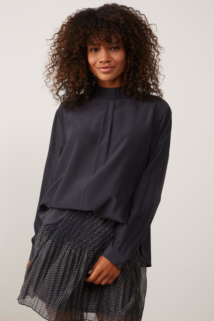 YAYA - Rok Jersey Plisse Printed Mini Phantom Dessin - Luxedy
