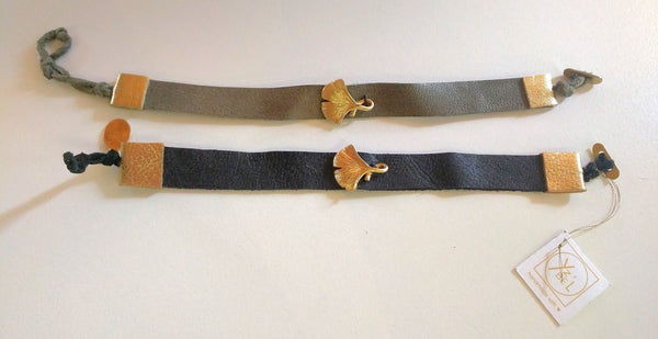 Yz'Bel Armband - Single Leaf Ginko - Luxedy