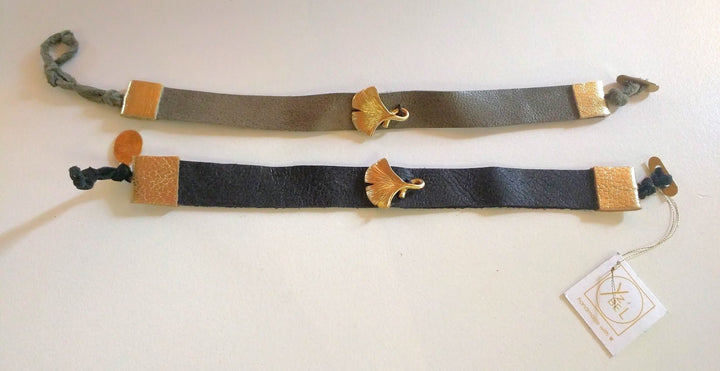 Yz'Bel Armband - Single Leaf Ginko - Luxedy